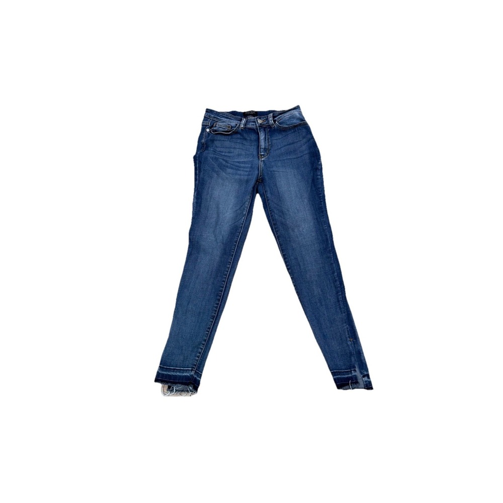 Judy Blue Jeans  9/29 Blue Skinny Fit High Waist Tummy Control Whiskered Cropped